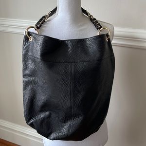 Black leather Deux Lux purse